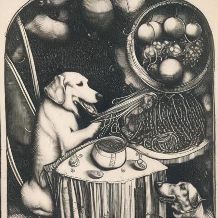 00057-287983237-a dog eating spaghetti, spaceship cockpit,  durer-style.png